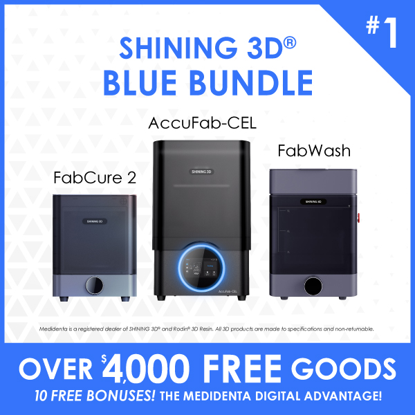 Nifty Medidenta - 3D Printing - SHINING 3D® Blue Bundle