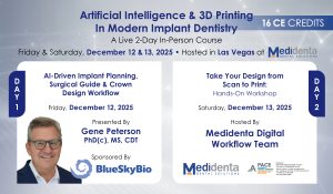 Nifty Medidenta - Education - Live Course - Artificial Intelligence & 3D Printing In Modern Implant Dentistry