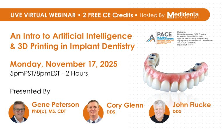 Nifty Medidenta - Education - An Intro to Artificial Intelligence & 3D Printing in Implant Dentistry